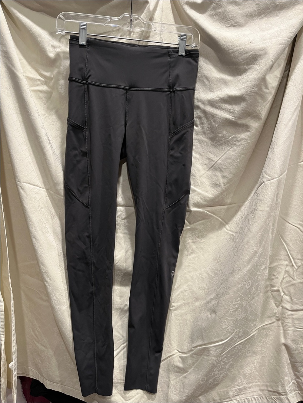 lululemon athletica Gray High-Waist Leggings with Side Pockets